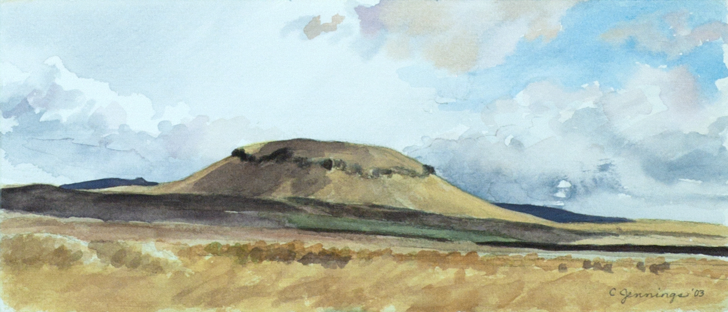 View of Horse Mountain on a blustery day 